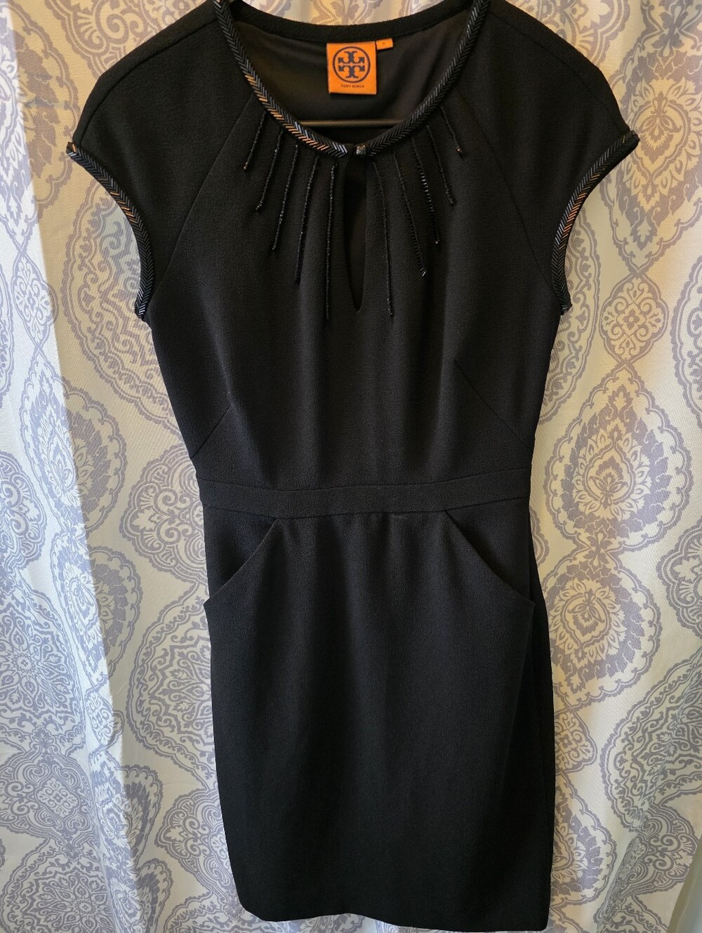 Tory Burch Black Dress Size 0 - Picture 2 of 2